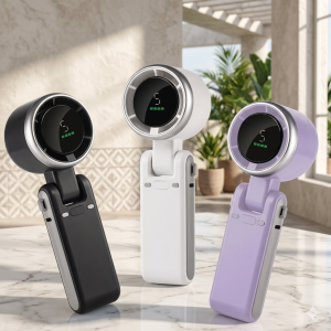 Smart Portable Handheld Turbo Fan with Digital Display & 5 Gear Speed