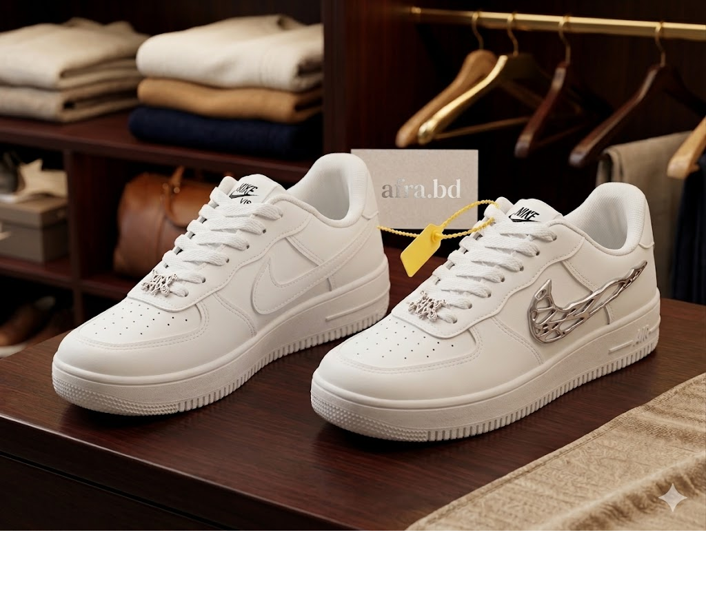 NIKF Premium White Sneakers-Special Edition